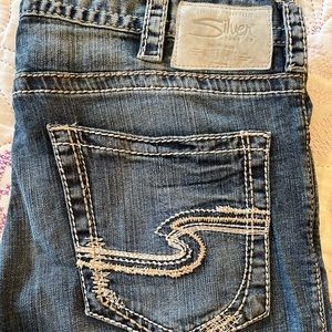 Men's Silver Jeans Zac W34 L32